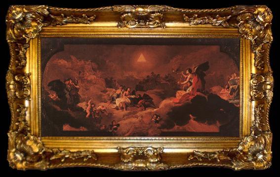 framed  Francisco de Goya The Adoration of the Name of the Lord, ta009-2